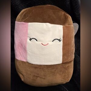 NWT 12” Neely the Neapolitan Ice Cream Sandwich Squishmallow — RARE silver tag